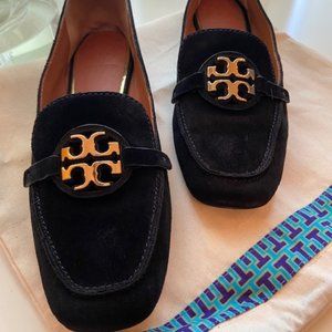 **SOLD** Tory Burch Miller Metal Suede Loafers